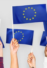 european union flags